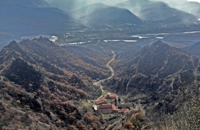 Upper view on the Shio-Mgvime Monastery