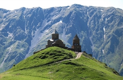 Gergeti trinity church complex